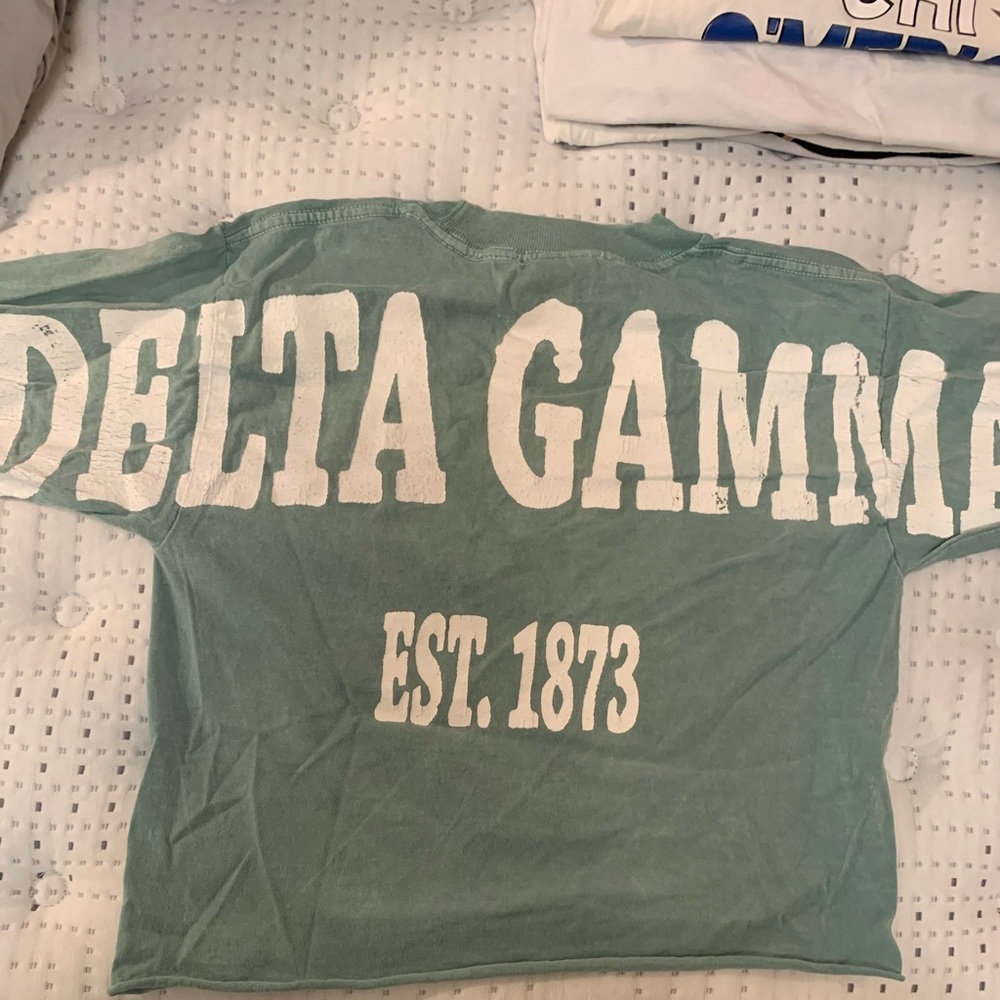 Delta Gamma Spirit shirt cropped